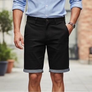 Urban Heritage Resort Size 28” Men’s Black Blue Dressy Casual Summer Shorts